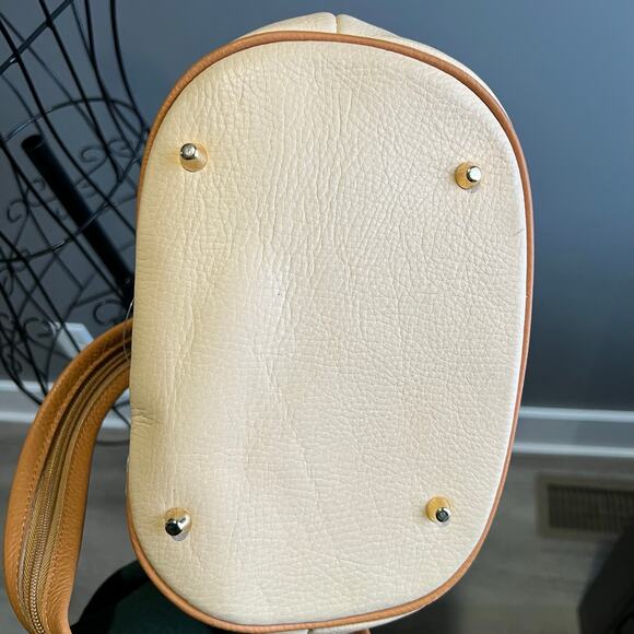 NWT Monforte Cream Brown Leather Backpack Made in Spain main image 12